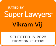Rated By Super Lawyers | Vikram Vij | Selected In 2022 Thomson Reuters